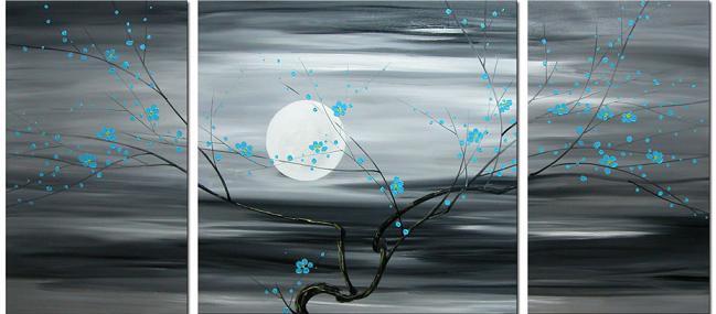 Dafen Oil Painting on canvas tree -set016 Dafen Oil Painting on canvas tree -set016